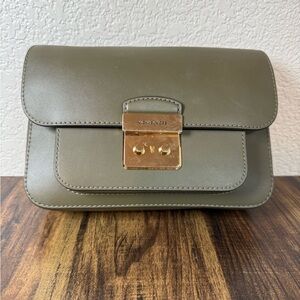Michael Kors Olive Leather Crossbody